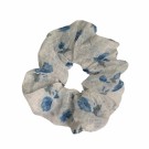 Blomster scrunchie, blå thumbnail