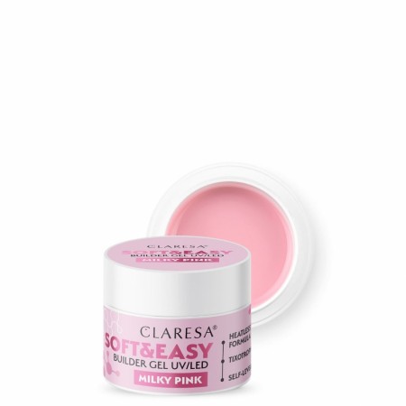 Soft & Easy Builder Gel, Claresa® Milky Pink, 12g