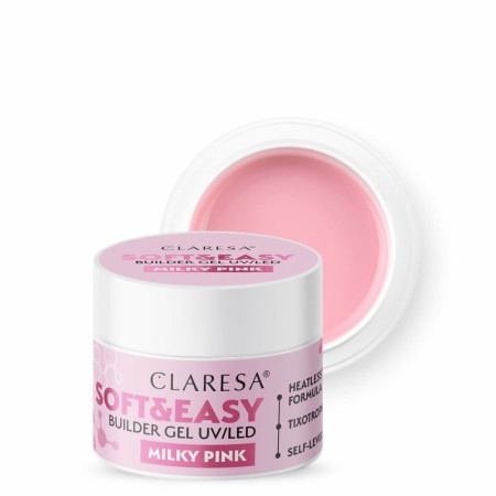 Soft & Easy Builder Gel, Claresa® Milky Pink, 45g
