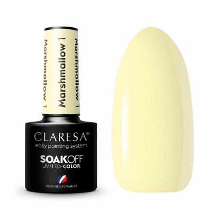 Neglelakk Claresa® Hybrid / SoakOff, Marshmallow 01