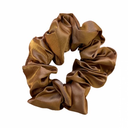 Silke scrunchie, bronse