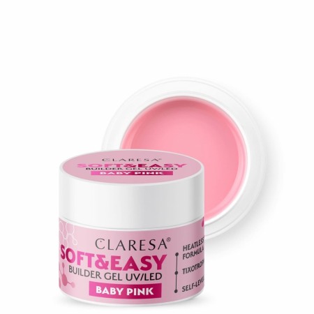 Soft & Easy Builder Gel, Claresa® Baby Pink, 45g