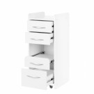 Trillebord M969, med skuffer og hjul thumbnail