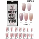 Full Cover SoftGel Tips, Farget YKPP115M (140 stk) thumbnail