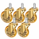 Single Roll Speed-hjul til arbeidsstoler, Gold 1 stk thumbnail