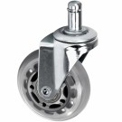 Single Roll Speed-hjul til arbeidsstoler, Silver 1 stk thumbnail