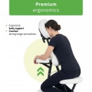 Habys FLEXO Massasjestol (sammenleggbar), K501 Hvit thumbnail