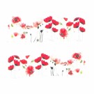 Vannklistremerker for negler, blomster BN-1120 thumbnail