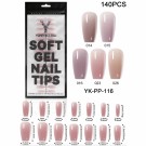 Full Cover SoftGel Tips, Farget YKPP116M (140 stk) thumbnail