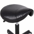 Arbeidsstol HABYS Lumo, K515 sort vattert sadelsete thumbnail