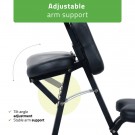 Habys FLEXO Massasjestol (sammenleggbar), K515 Sort thumbnail