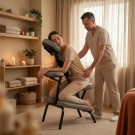 Habys FLEXO Massasjestol (sammenleggbar), K521 Grå thumbnail