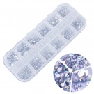 Boks med rhinestones, ca. 1000stk thumbnail