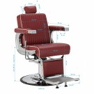 Barberstol Gabbiano visionerio, rød thumbnail