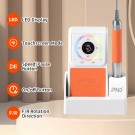 Oppladbar Slipemaskin (elektrisk neglefil) SNRQI PND750, Hvit thumbnail