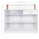 Gabbiano resepsjonsdisk, G26W perlehvit thumbnail