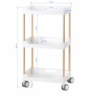 Trillebord Cosmetic 127, gull+hvit thumbnail