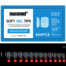 Full Cover SoftGel Tips 504 stk, YS93 Medium Square thumbnail