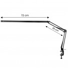 Manikyrlampe og arbeidslampe LashesLine 2 LED, sort thumbnail