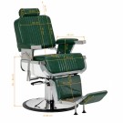Barberstol Gabianno Royal, grønn thumbnail