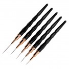 Sett med 5 pensler til negle dekorasjon thumbnail