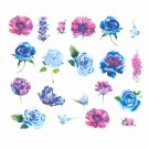 Vannklistremerker for negler, blomster BN-1774 thumbnail