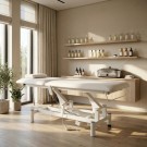 Massasjebenk Habys OPTIMA, K701 Hvit thumbnail