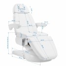 Behandlingsbenk Sillon LUX 4M, hvit thumbnail