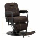 Barberstol Gabbiano BRUNO Brown thumbnail