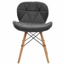 4Rico Scandinavian QS-186 stol, grå thumbnail