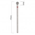 Diamantbor - ballcutter, 4mm, fin grit (10stk) thumbnail