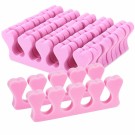Tå og finger skillere, 100pk Rosa thumbnail