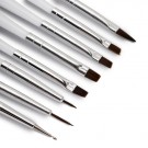 Sett med 8 pensler for gel & dekorasjon, zebra thumbnail