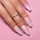 MollyNails Rubber base (10g), milk pink flakes HEMA-free thumbnail