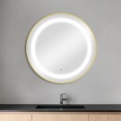 Frisør og sminkespeil, Mudi Bree gold, 80cm thumbnail