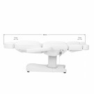 Azzurro elektrisk kosmetisk benk 803D 3 motors, hvit thumbnail