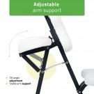 Habys FLEXO Massasjestol (sammenleggbar), K501 Hvit thumbnail