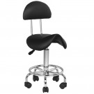 Arbeidsstol Cosmetic6001 med sadelsete og rygg, sort thumbnail
