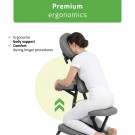 Habys FLEXO Massasjestol (sammenleggbar), K521 Grå thumbnail