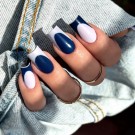 Claresa hybrid neglelakk (5ml), Demin skirt deep navy blue thumbnail
