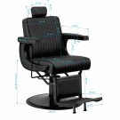 Barberstol Gabbiano visionerio, sort thumbnail
