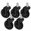 Single Roll Speed-hjul til arbeidsstoler, Black 1 stk thumbnail