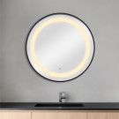 Frisør og sminkespeil, Mudi Bree black, 80cm thumbnail