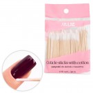 AlleLac engangs trepinner, 7cm spisset med bomull (100stk) thumbnail