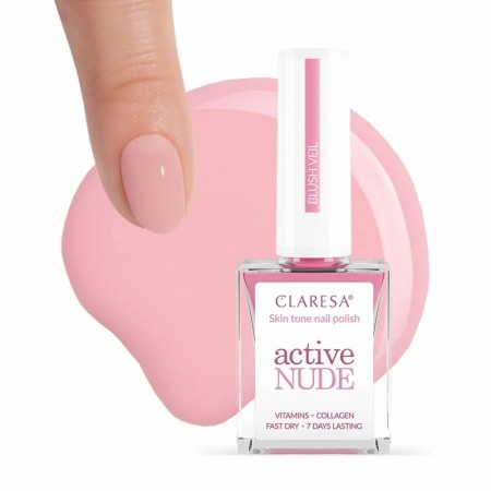 Claresa standard neglelakk (9,5ml), active nude blush veil
