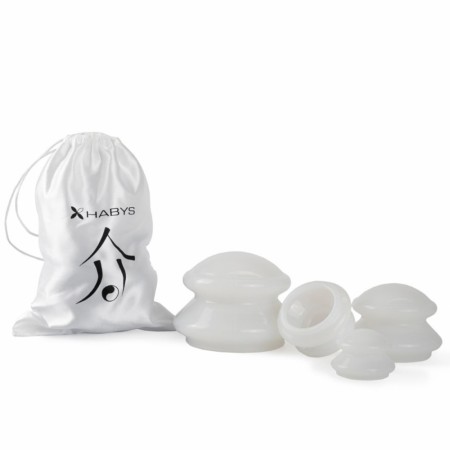 Habys kopping-sett i silikon (4pk), Hvit