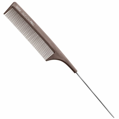 Hårkam i silikon Nr 0054, hale i metall (21cm)