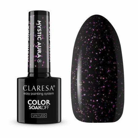 Neglelakk, Hybrid / SoakOff, 5ml Claresa® Mystic Aura 08