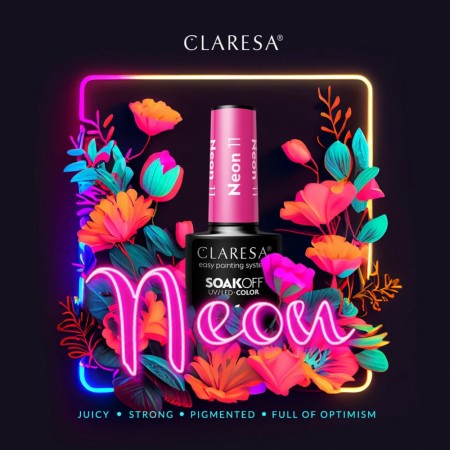 Neglelakk, Hybrid / SoakOff, 5ml Claresa® NEON 11