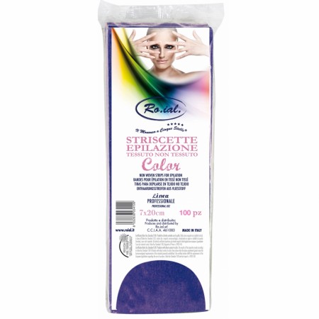 Ro.Ial Farget Voks-Strips, 100pk Lilla